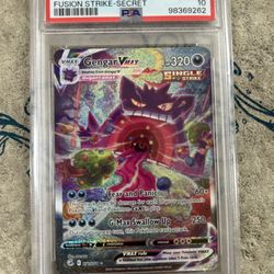 Gengar Vmax Fusion Strike PSA 10 Graded Card 
