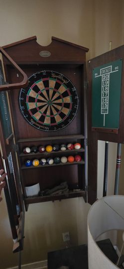 Pool table w/ matching dart board