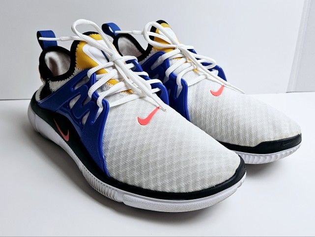 Nike Acalme Men’s Size 11 White Game Royal Black Bright Crimson AQ2224-103