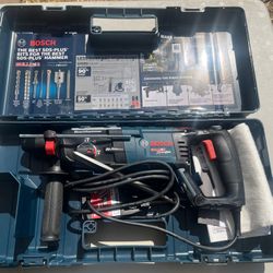 Bosch 1-1/8 in. SDS Plus Hammer Drill with Carrying Case And Chipping Bits - Receipt And 2-warranty Included