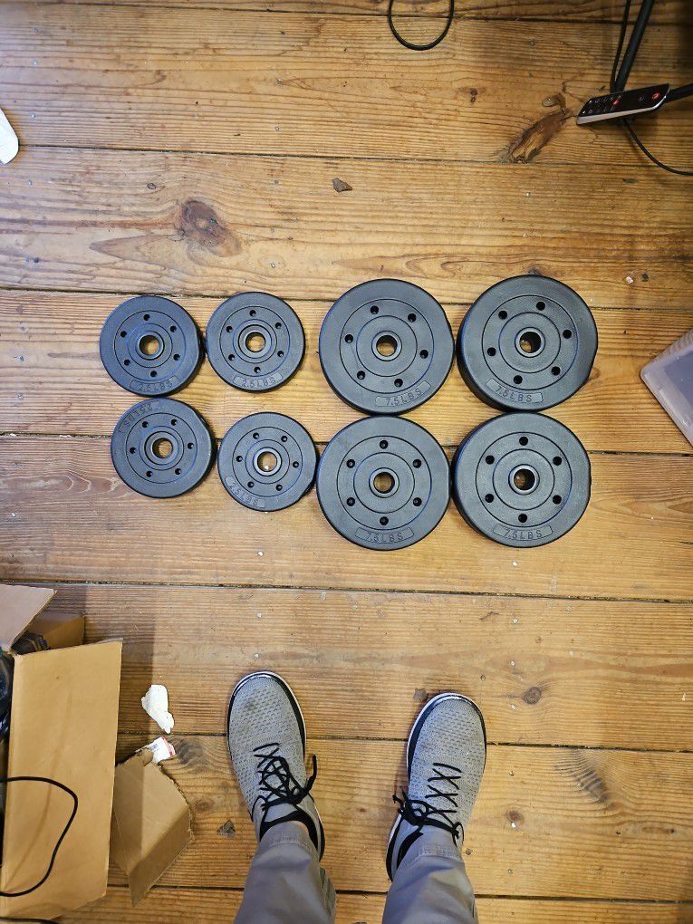 Vinyl Weight* 8 pieces* 7.5, 2.5 Lbs