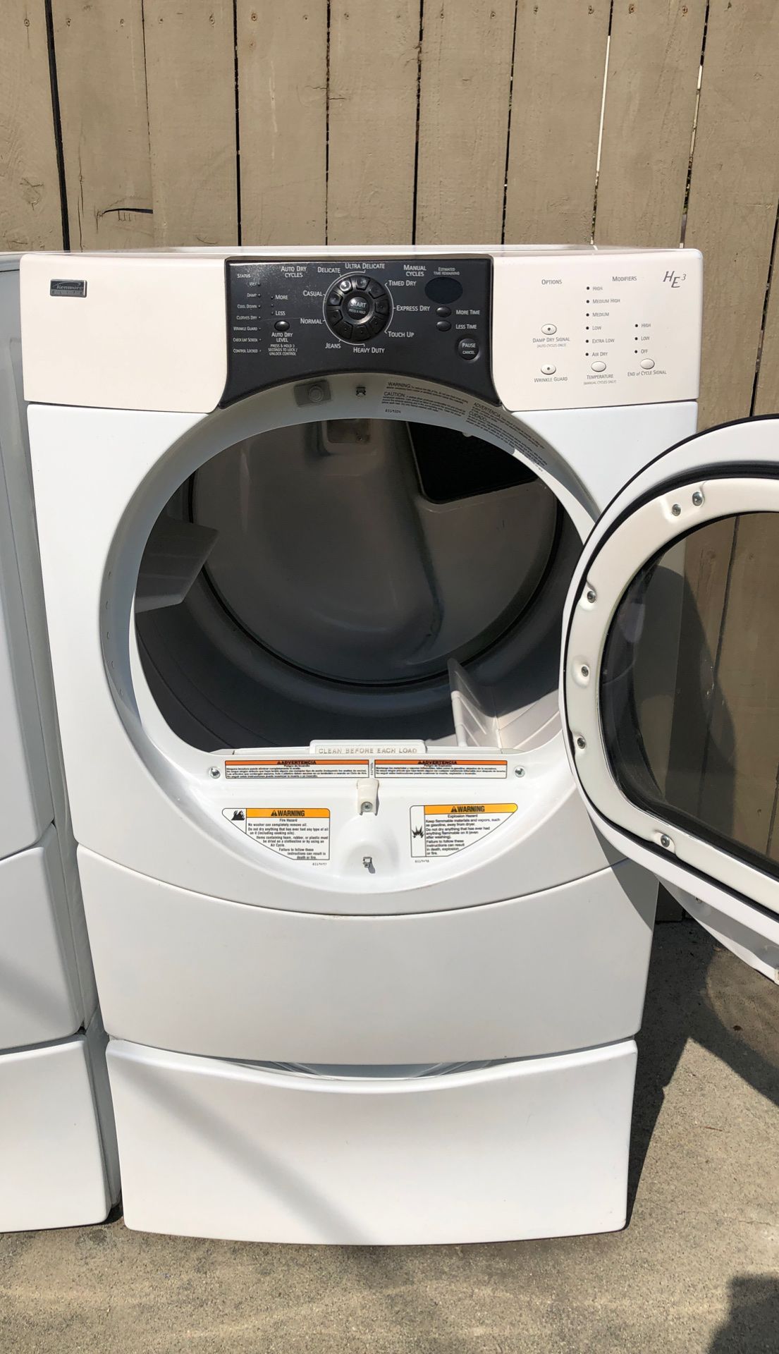 Kenmore Elite HE3t Washer & Gas Dryer w/pedestals for Sale in Pasadena, CA OfferUp