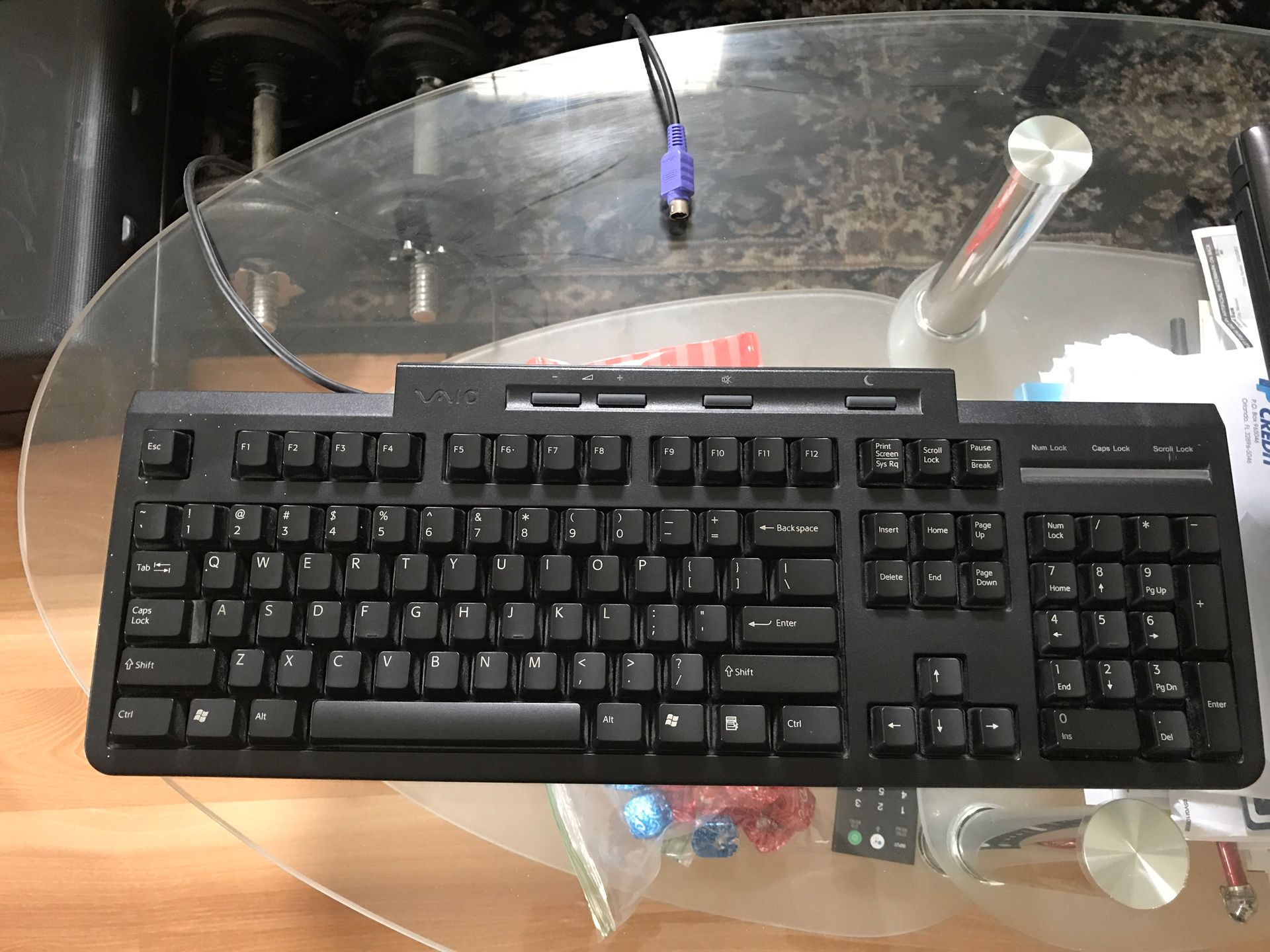Sony wired keyboard s video works perfect