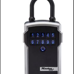 Master Lock Portable Bluetooth® Lock Box for Keys, Metal, 3-1/4 in — 7-13/64 in