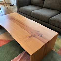 Urban Hardwoods Coffee Table — Pacific Madrone | 63"L x 28"W x 15.5"H | Like New