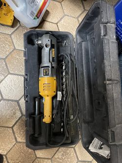DeWalt DW124 1/2" Heavy-Duty Right Angle Drill Kit with Hard Case & Drill Bits