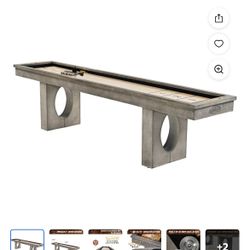 11 ft. Aurora Outdoor All-Weather Shuffleboard Table, Accessoires Included by Barrington Billiards