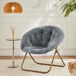 Comfy Saucer Chair -Gray