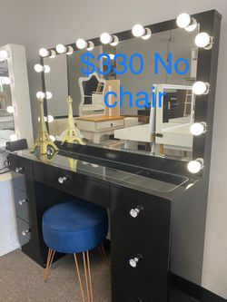 Black Glass Top (no Chair) $330