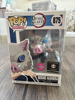 DEMON SLAYER inosuke hashibira FLOCKED FUNKO POP