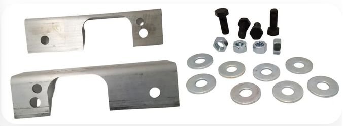 #10 Aluminum Side Mount Bracket Hanger Kit WITH BOLTS Left & Right Sides