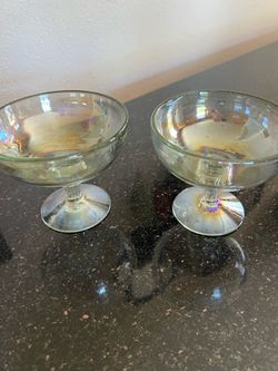 Anthropologie 2 Champagne Coupe Glasses