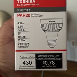 Toshiba Led Par20 Bulbs 6.5w Gives 50w