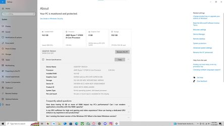 CyberPowerPC SLC8600BST- 1TB, AMD Ryzen 7 3700X, 3.6GHz 16GB,Gaming Desktop