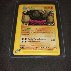 Vintage Old 2002 Pokemon - Golem Card 049/165