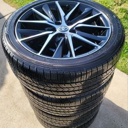 CAMRY RIMS AND TIRES ALL MATCHING FALKEN TIRES 235/45/18