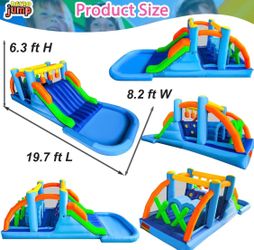 Inflatable Obstacle Course Bounce Castle Water Slide