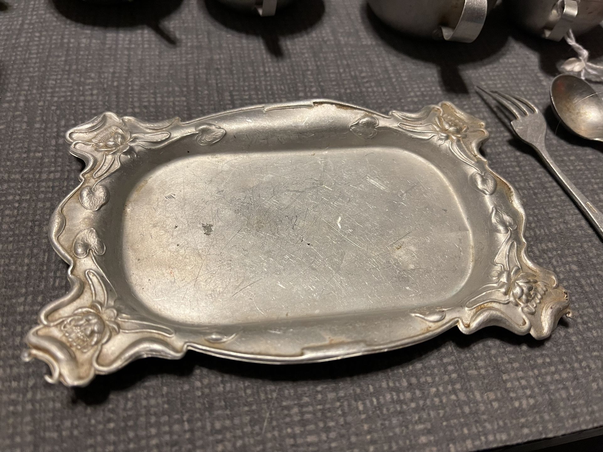 Galvanized Tea Pot Set