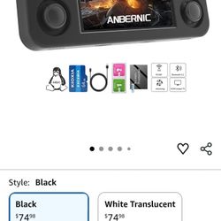 Anbernic Handheld System, Black