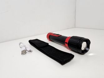 LED Flashlight Ultra Bright Zoom Torch Portable Ignition Zoomable Flashlight for Camping Hunting USB Rechargeable Lamp Light
