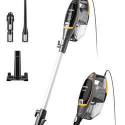 Eureka Flash Lightweight Stick Vacuum Cleaner, 15KPa Powerful Suction, 2 in 1 Corded Handheld Vac fo