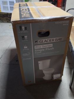 Glacier Bay Pro Series Single Flush Round Toilet