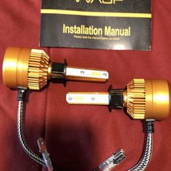 H1 LED Headlight Bulb, 10000 Lumens Super Bright LED Headlights Conversion Kit 6000K Glacier White 