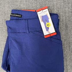 Women’s Hilary Radley Built In Tummy Control Panel Blue Pants 