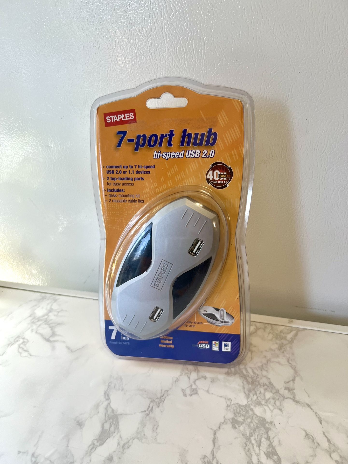 7-Port Hi-Speed USB New
