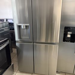 Lg side by side refrigerator stainless steel