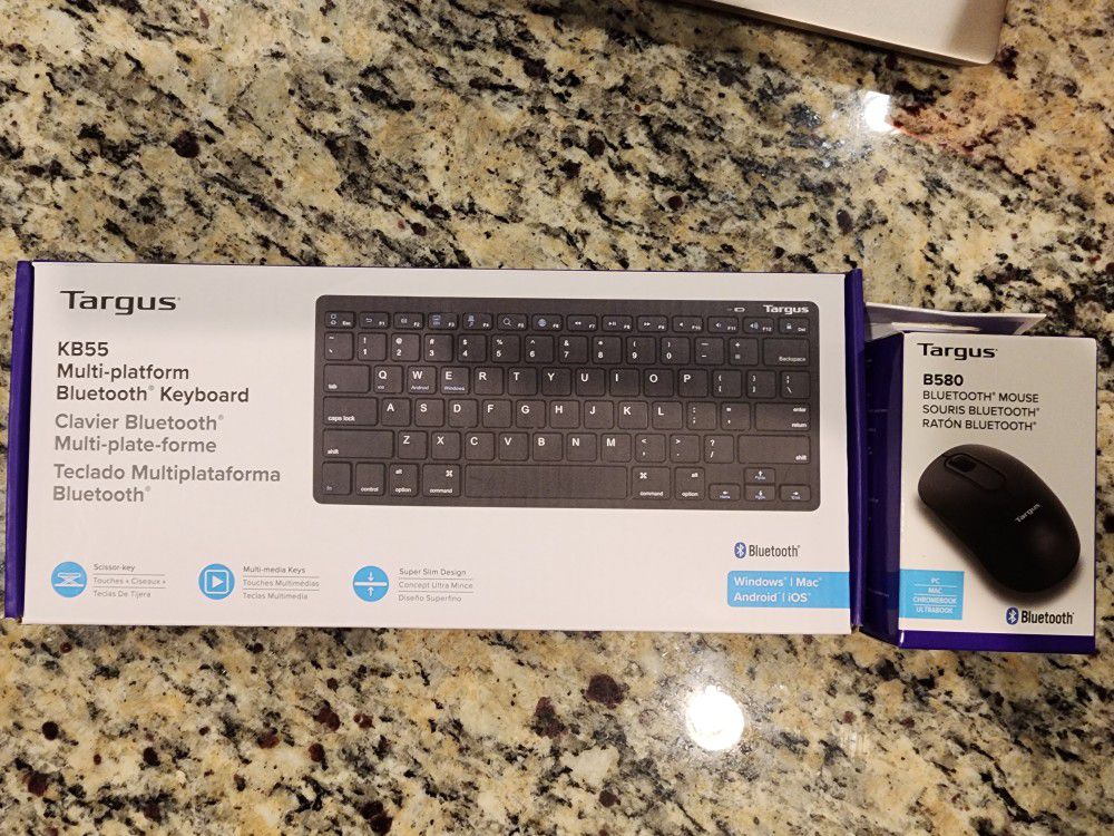 Targus Keyboard and Mouse Wireless Bluetooth Connection