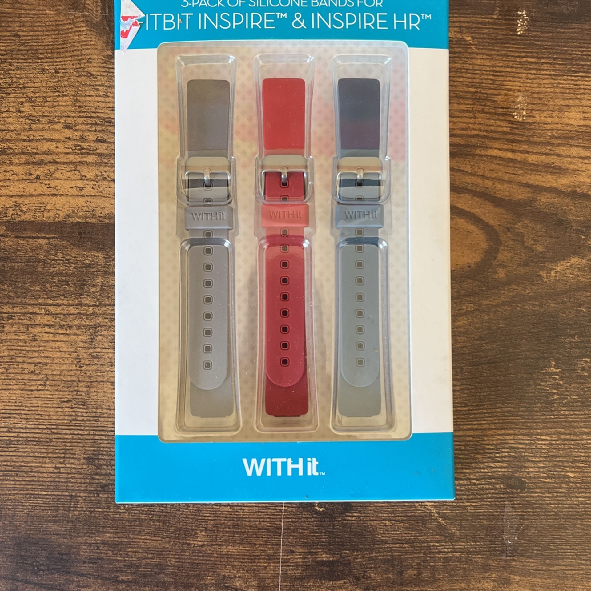 New, 3-pk Silicone Bands for Fitbit Inspire/HR