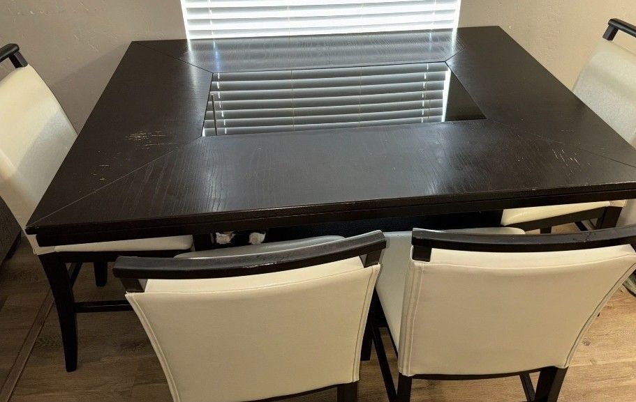 Ashley 5pc Trishelle Counter Height Table w/4 Upholstered Barstools.