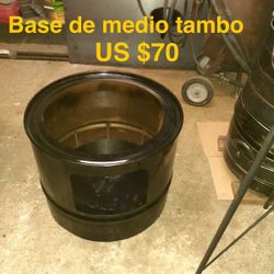 Base De Medio Tambo Para Cocinar Afuera O En El Garage