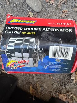 Proform 66445.1N Rugged Chrome Alternator GM 100 Amps - New in Box