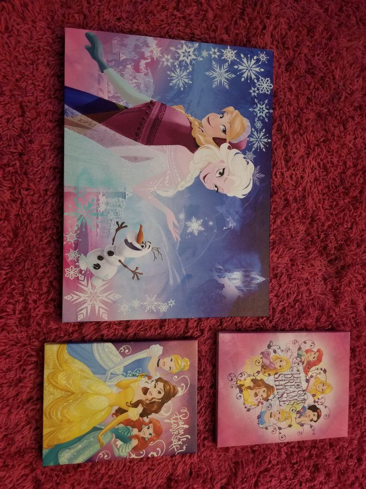Disney Princess/Frozen Canvas Wall Art