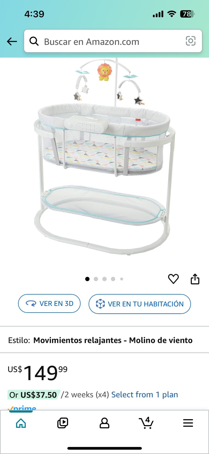 Fisher-Price Relaxing Movement Moses