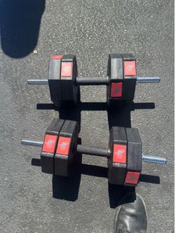 Weights 24 pounds each like new $50 for both Fontana