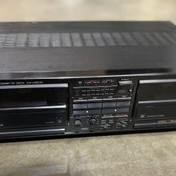Kenwood Dual Stereo Cassette Tape Deck - Works
