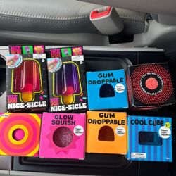 Squishy, Needoh, Gumdrop, Nice-cicle 