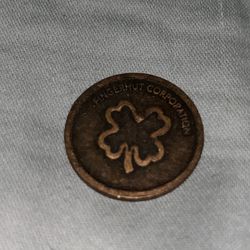 Fingerhut Corporation four-leaf clover Coin Souvenir B099
