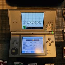 Nintendo DS Lite with Games And Case