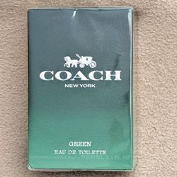 NEW & SEALED " COACH GREEN MEN'S LARGE SPRAY 40$