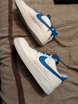 Nike Air Force ones Royal blue and white