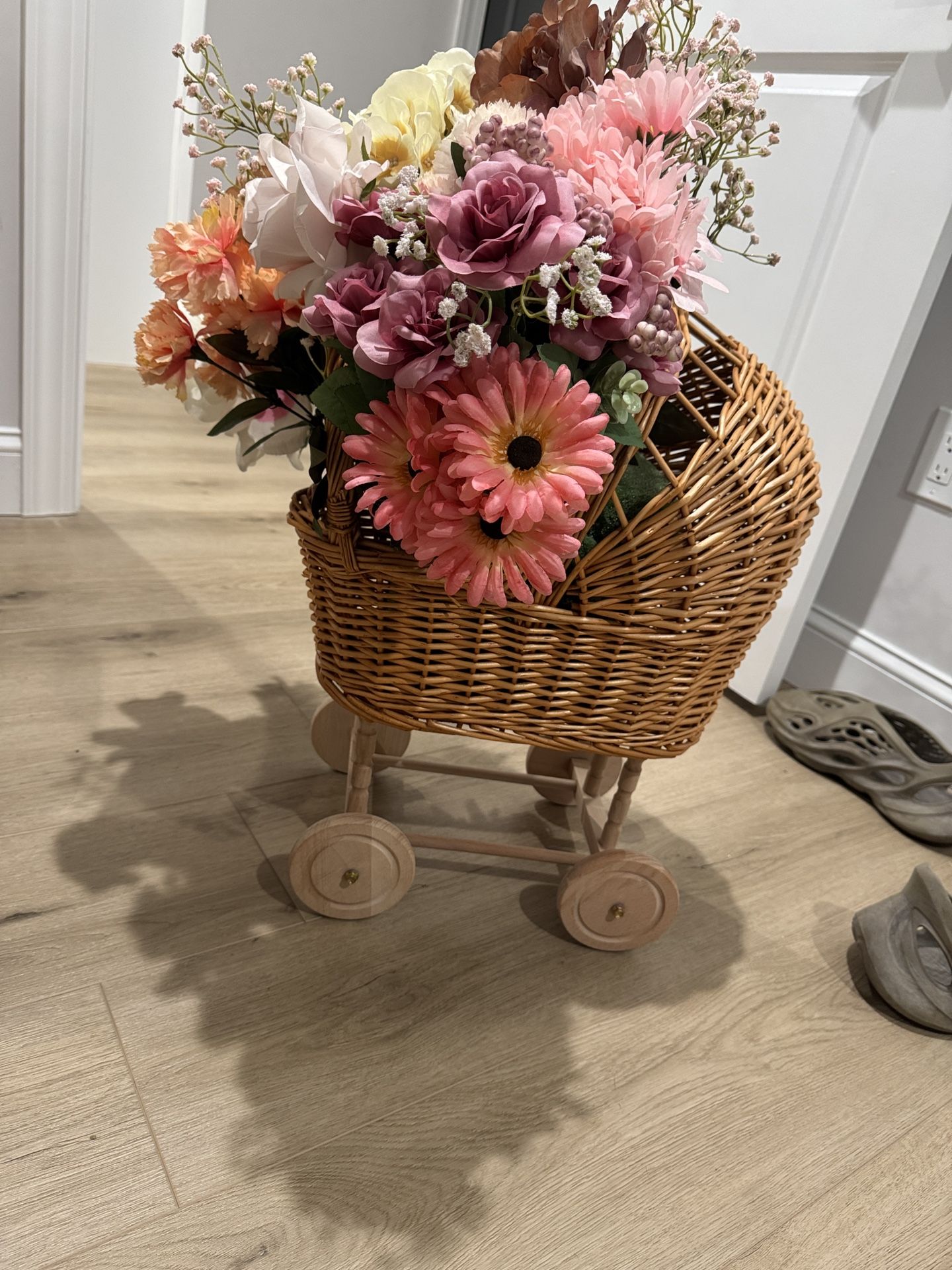 Wicker Baby Stroller