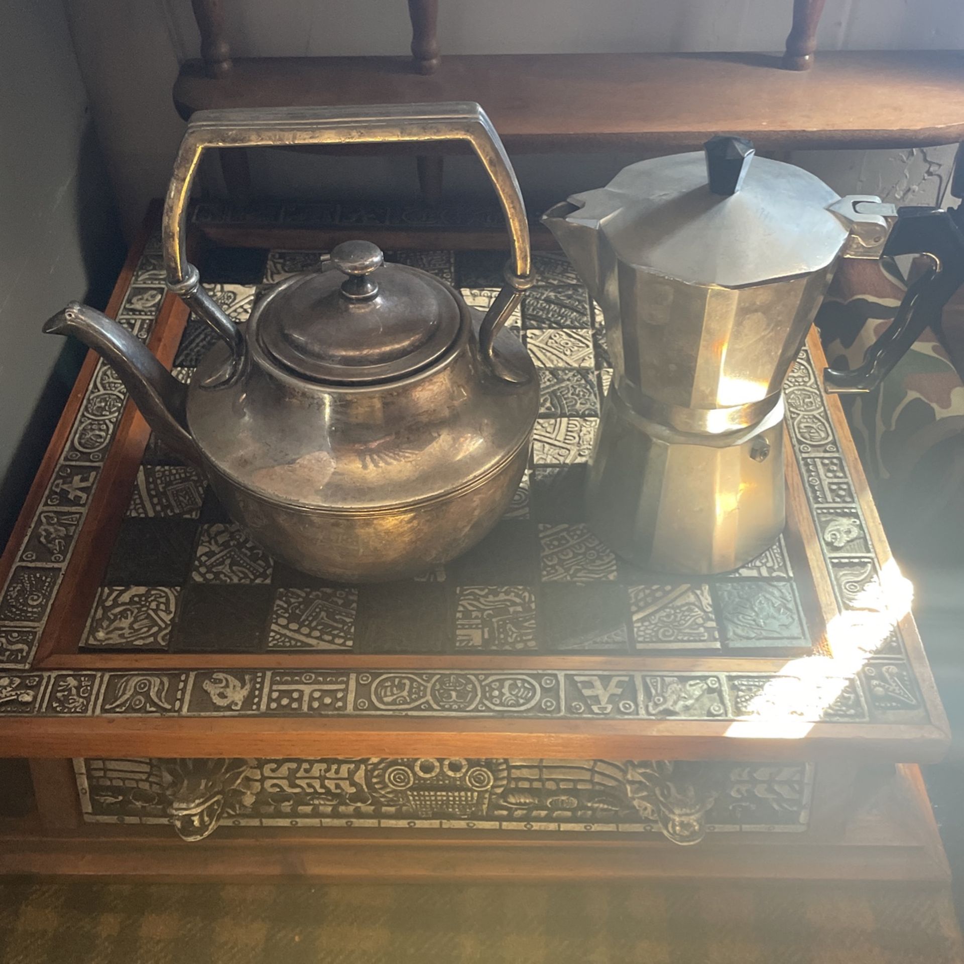 Tea Kettle And Coffee Percolator