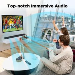 4.6 4.6 out of 5 stars 203 Sound Bar, 60W Sound Bar for Smart TV, 5.0 Bluetooth TV Sound Bar, Wired & Wireless Soundbar with Auto Volume Boost, ARC/Op