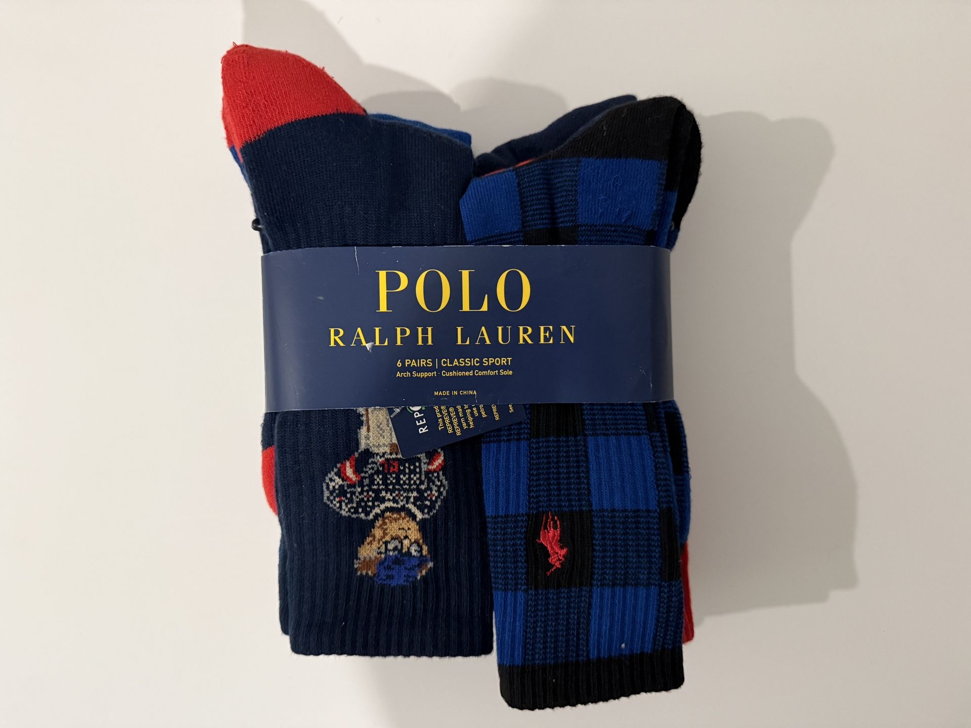 Polo Ralph Lauren Classic Sport Six Pack Socks