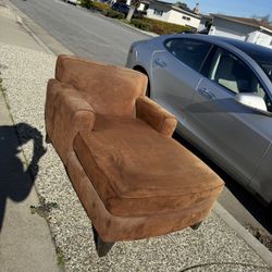 Free Microfiber Chaise