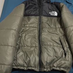 The North Face, Coat 700, Dark Green And Black, M
